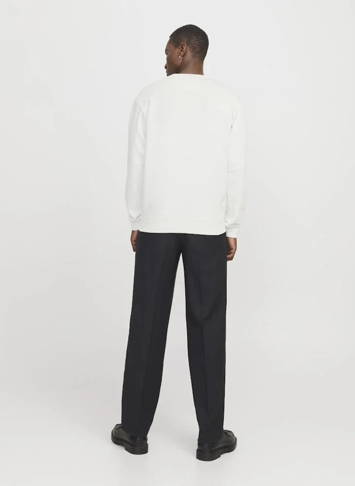 JACK & JONES  Solid Crew Neck Regular Fit Sweatshirt for Men | Best Price UAE